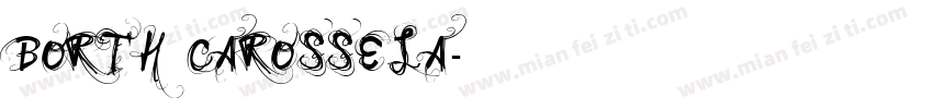 BORTH CAROSSELA字体转换